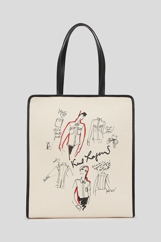 Kabelka Karl Lagerfeld potisk béžová A3W50112