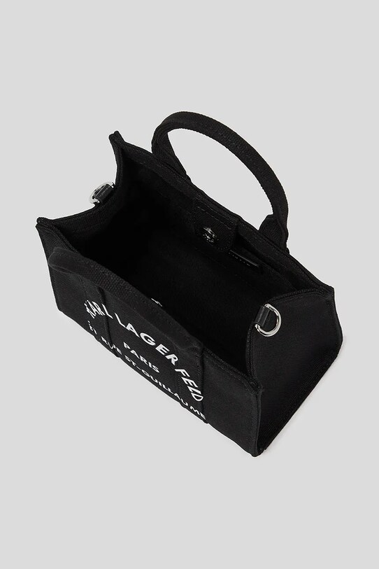 Karl Lagerfeld torebka bawełniana A3W50118 czarny