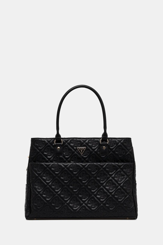 Τσάντα Guess ADELASIA απομίμηση λείου δέρματος μαύρο TWQL96.58919