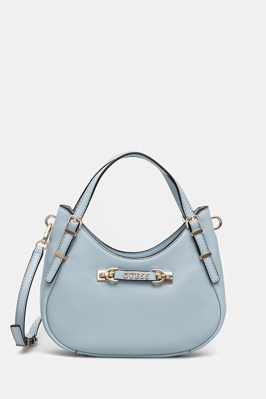 Τσάντα Guess LEFIA απομίμηση λείου δέρματος μπλε HWBG96.44050