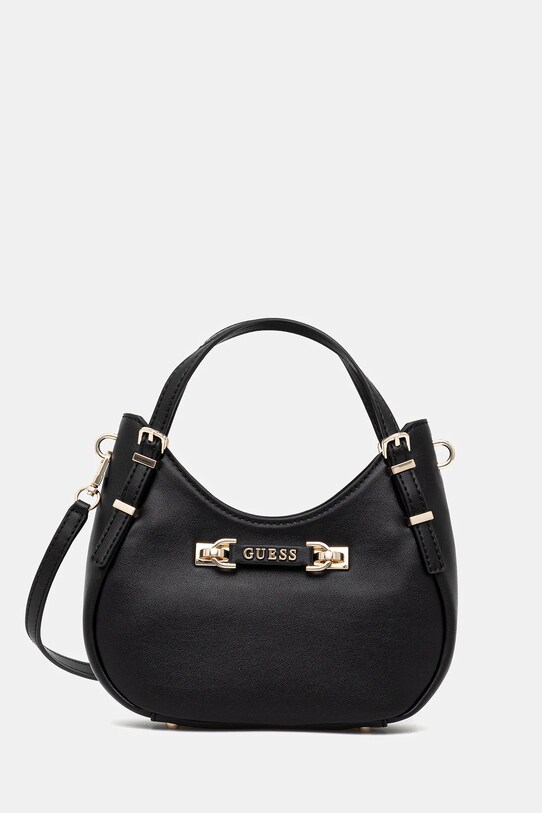 Τσάντα Guess LEFIA απομίμηση λείου δέρματος μαύρο HWBG96.44050