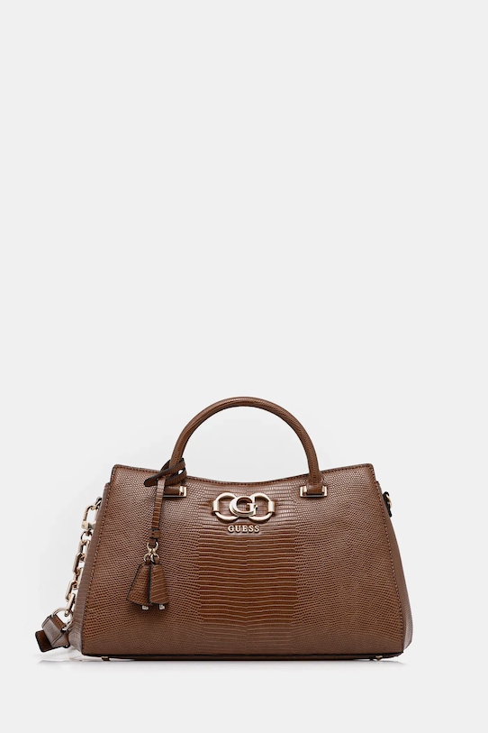 Τσάντα Guess SALINGE συνθετικό καφέ HWKG96.24060