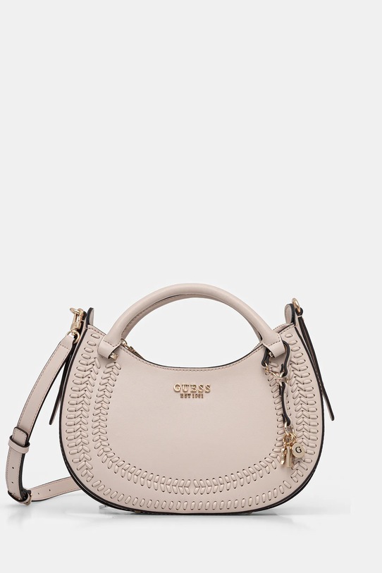 Τσάντα Guess TATUM απομίμηση λείου δέρματος μπεζ HWNG96.67060