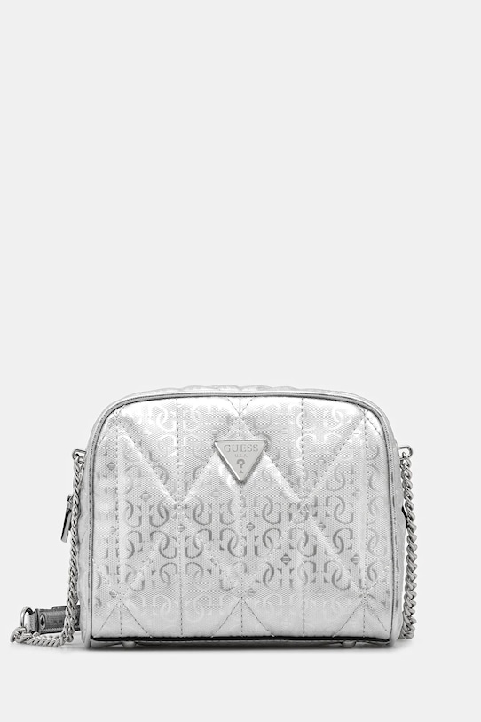 Guess torebka ALDINA nie mieści A4 srebrny HWGY96.63140