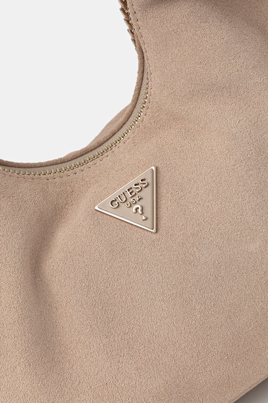 Guess geantă de mână din piele întoarsă ISOTTA bej HWSG96.60010