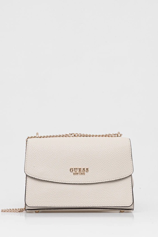 Τσάντα Guess CALISTA απομίμηση λείου δέρματος μπεζ HWBG73.34210