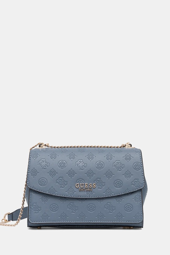 Τσάντα Guess PHOEBE λεπτό μοτίβο μπλε HWPD96.65210