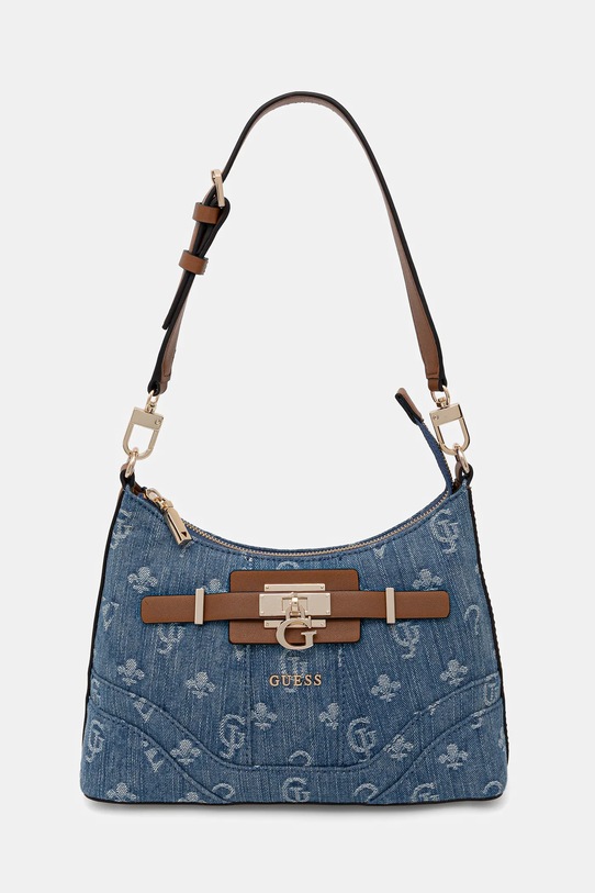 Guess poșetă GREYSON nu incape in A4 albastru HWDG92.06180