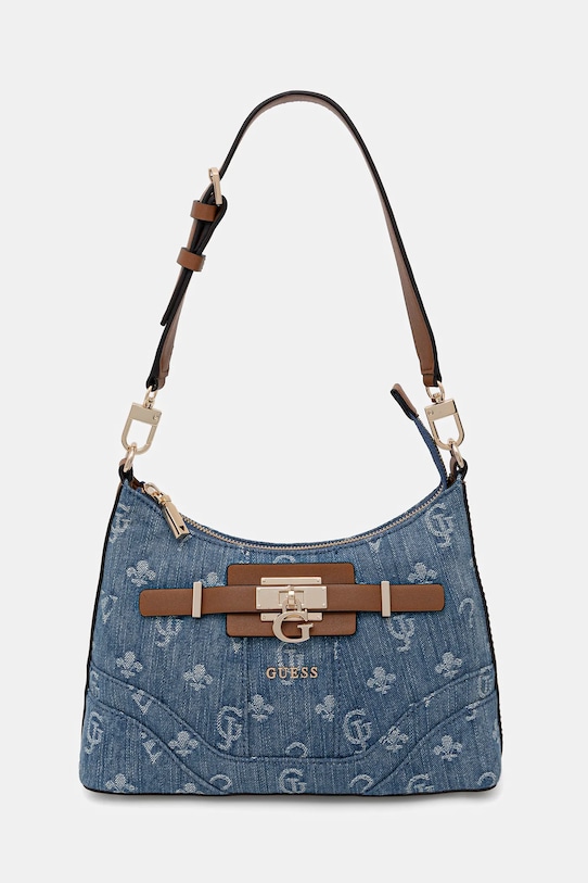Τσάντα Guess GREYSON υφασμάτινο μπλε HWDG92.06180