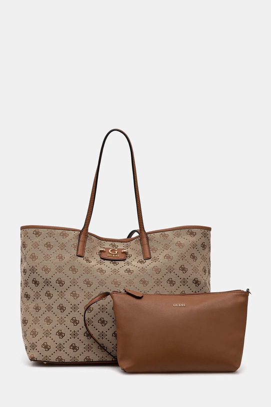 Τσάντα Guess NEDA υφασμάτινο μπεζ HWJP96.54240