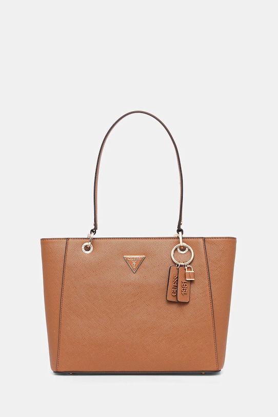 Guess kézitáska NOELLE szintetikus bőr barna HWZG96.72250