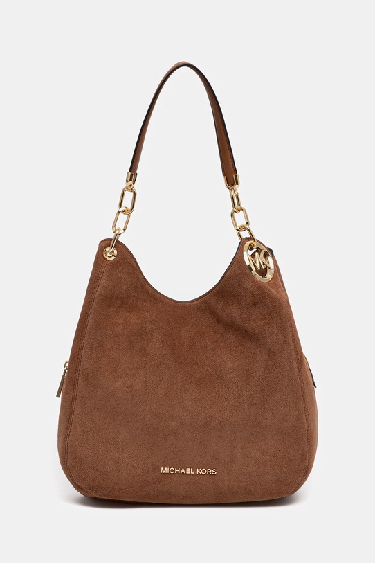 MICHAEL Michael Kors torebka zamszowa LILLIE skóra zamszowa brązowy 30F3G0LE3S