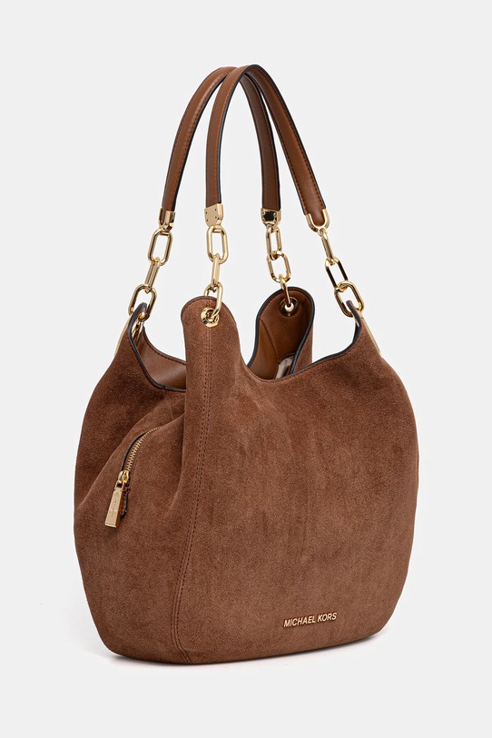 MICHAEL Michael Kors torebka zamszowa LILLIE 30F3G0LE3S brązowy AW25