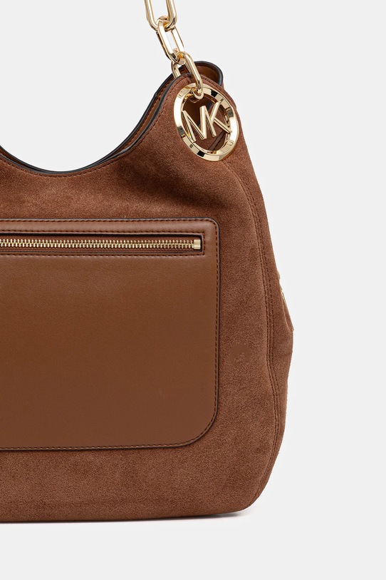 Akcesoria MICHAEL Michael Kors torebka zamszowa LILLIE 30F3G0LE3S brązowy