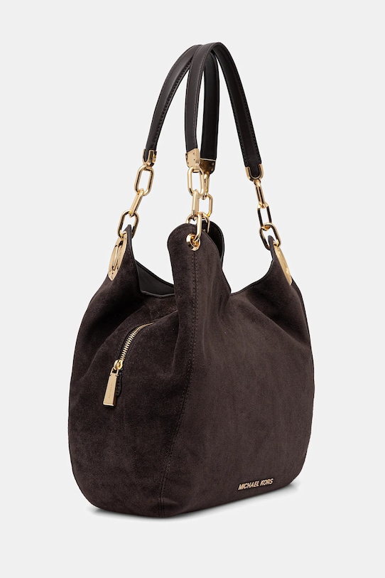 MICHAEL Michael Kors torebka zamszowa LILLIE 30F3G0LE3S brązowy AW25