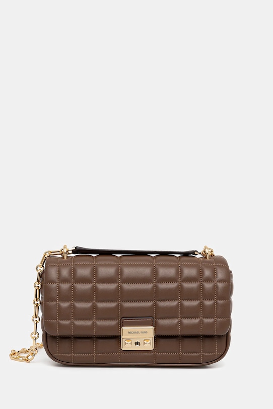 MICHAEL Michael Kors geantă de piele TRIBECA uni maro 30R4G2RL7L