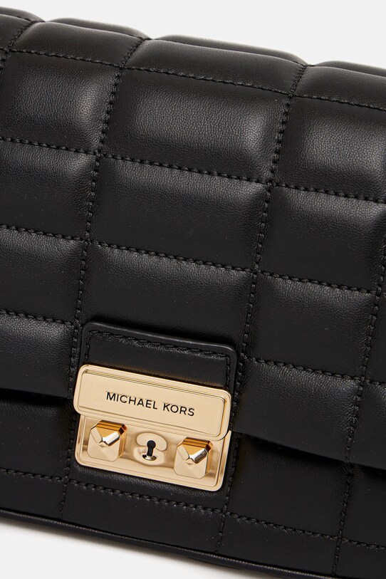 MICHAEL Michael Kors bőr táska TRIBECA fekete 30R4G2RL7L
