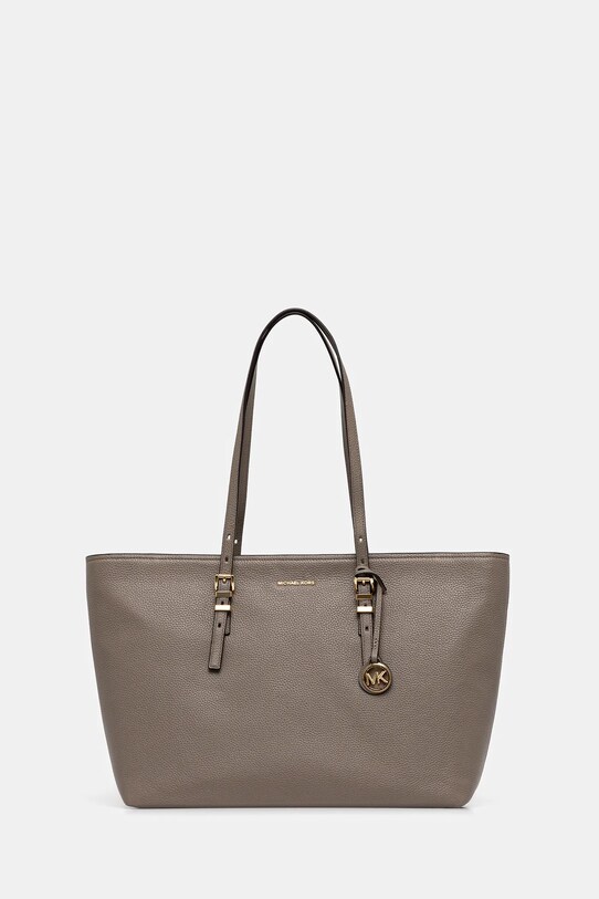 MICHAEL Michael Kors bőr táska QUINN nappa bőr bézs 30T5GQNT9L