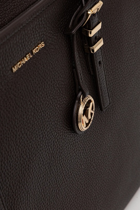 Δερμάτινη τσάντα MICHAEL Michael Kors QUINN καφέ 30T5GQNT9L
