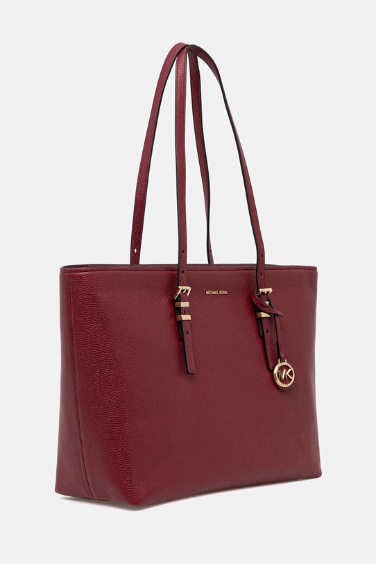 MICHAEL Michael Kors torebka skórzana QUINN 30T5GQNT9L bordowy AW25