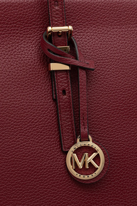 MICHAEL Michael Kors torebka skórzana QUINN bordowy 30T5GQNT9L