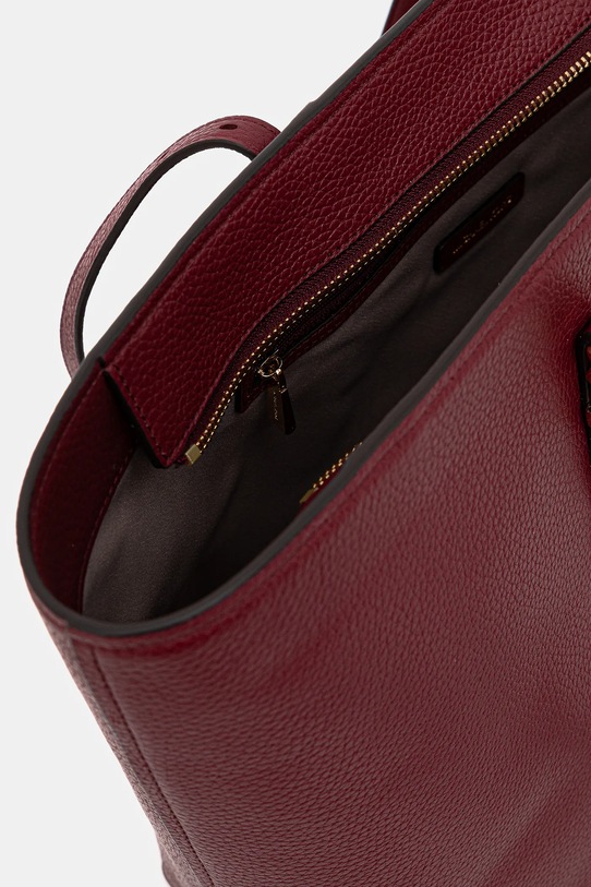 MICHAEL Michael Kors torebka skórzana QUINN 30T5GQNT9L bordowy