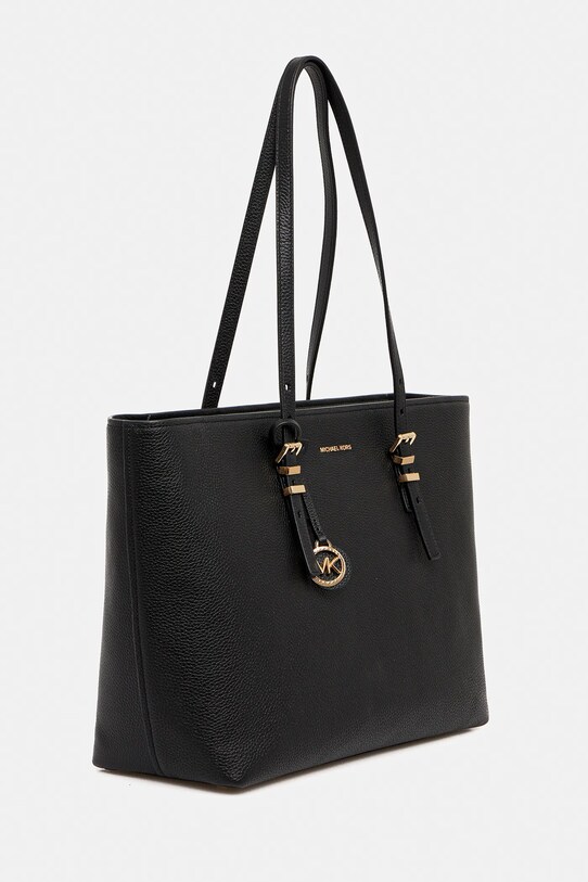 MICHAEL Michael Kors torebka skórzana QUINN 30T5GQNT9L czarny AW25