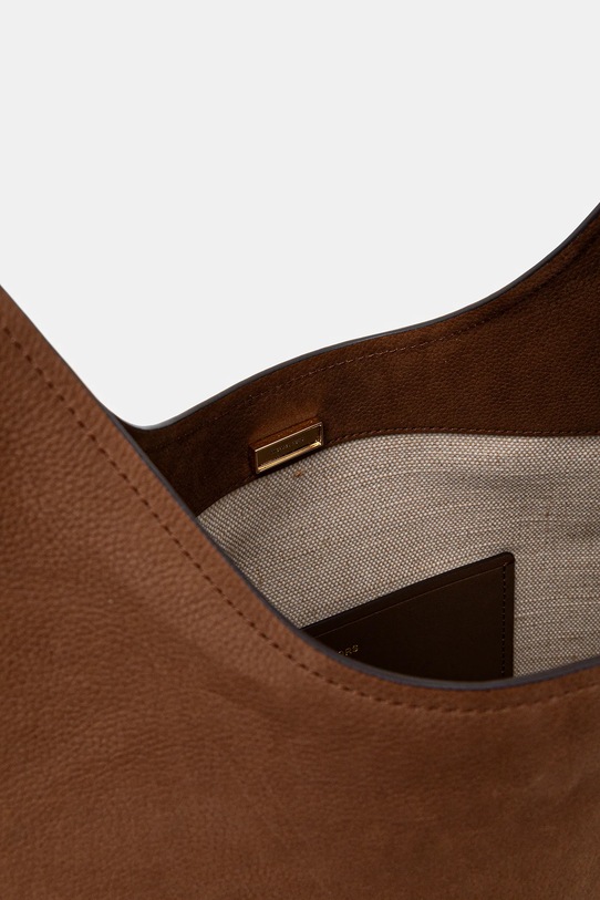 MICHAEL Michael Kors torebka skórzana NOLITA 30F4GY5H3T brązowy