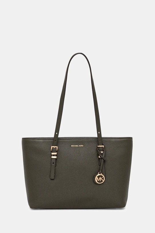 Кожаная сумочка MICHAEL Michael Kors QUINN кожа зелёный 30T5GQNT2L