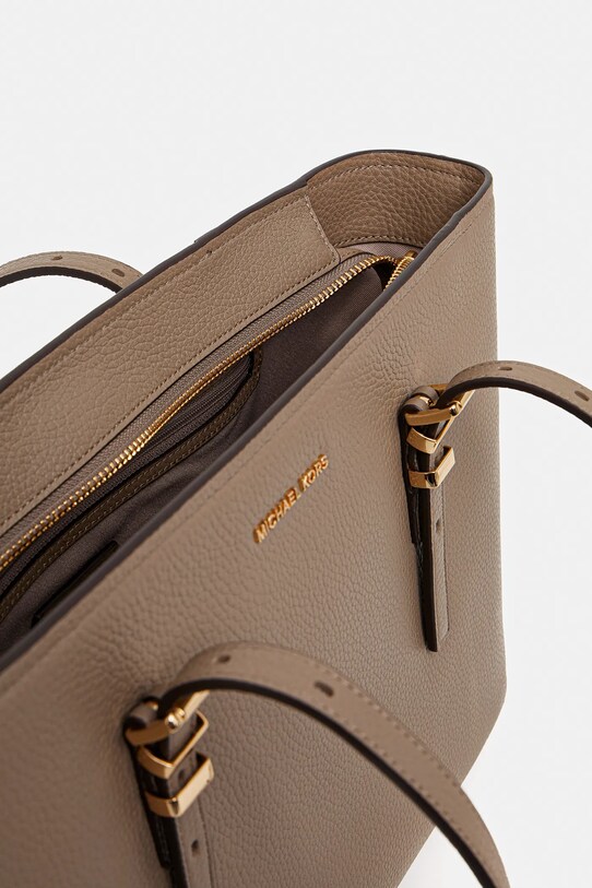 MICHAEL Michael Kors poșetă de piele QUINN 30T5GQNT2L bej