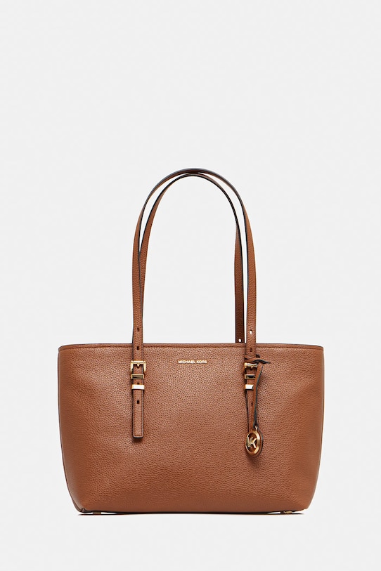 MICHAEL Michael Kors torebka skórzana QUINN skóra licowa brązowy 30T5GQNT2L