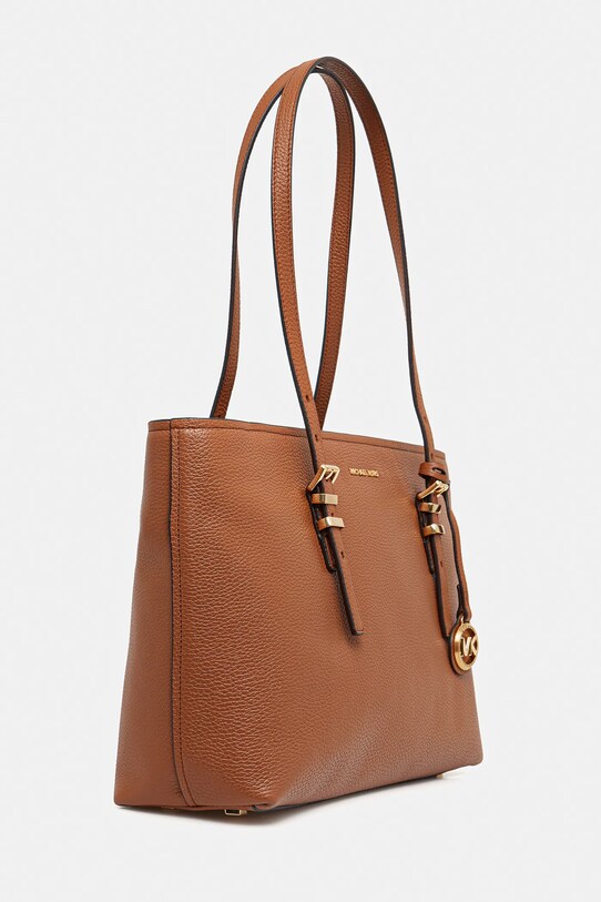 MICHAEL Michael Kors torebka skórzana QUINN 30T5GQNT2L brązowy AW25