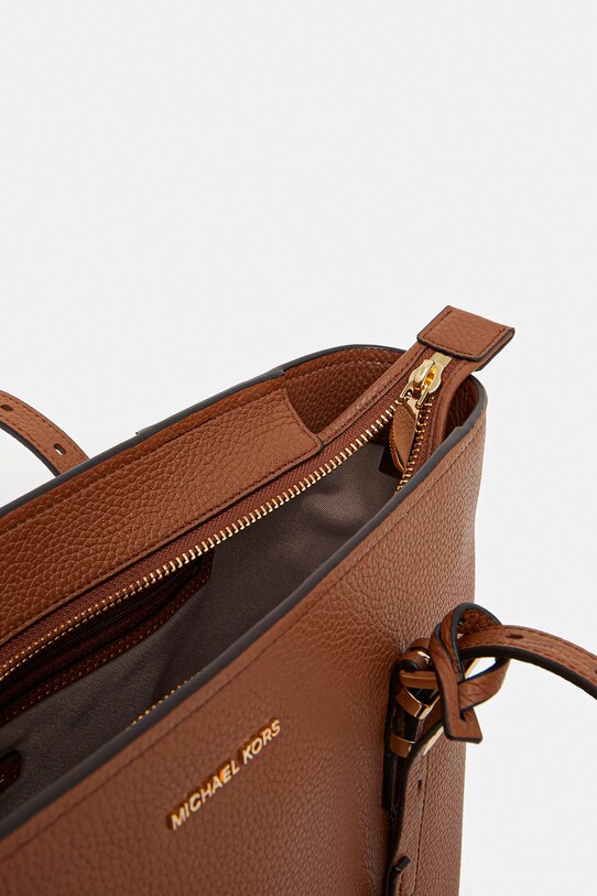 MICHAEL Michael Kors torebka skórzana QUINN brązowy 30T5GQNT2L