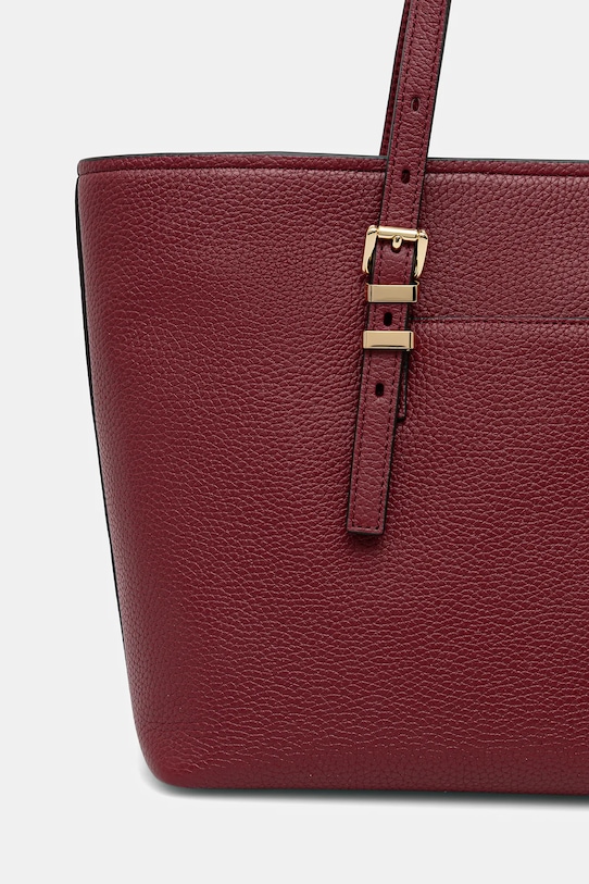 Akcesoria MICHAEL Michael Kors torebka skórzana QUINN 30T5GQNT2L bordowy