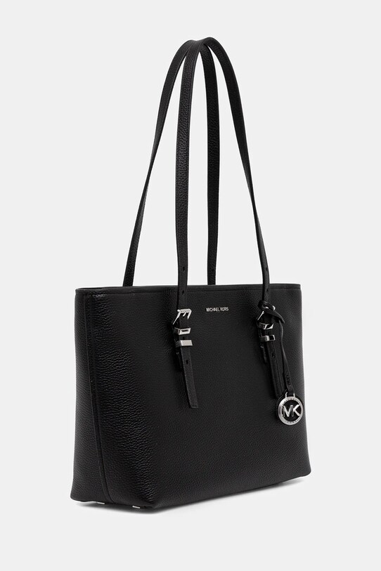 MICHAEL Michael Kors bőr táska QUINN 30T5SQNT2L fekete AW25