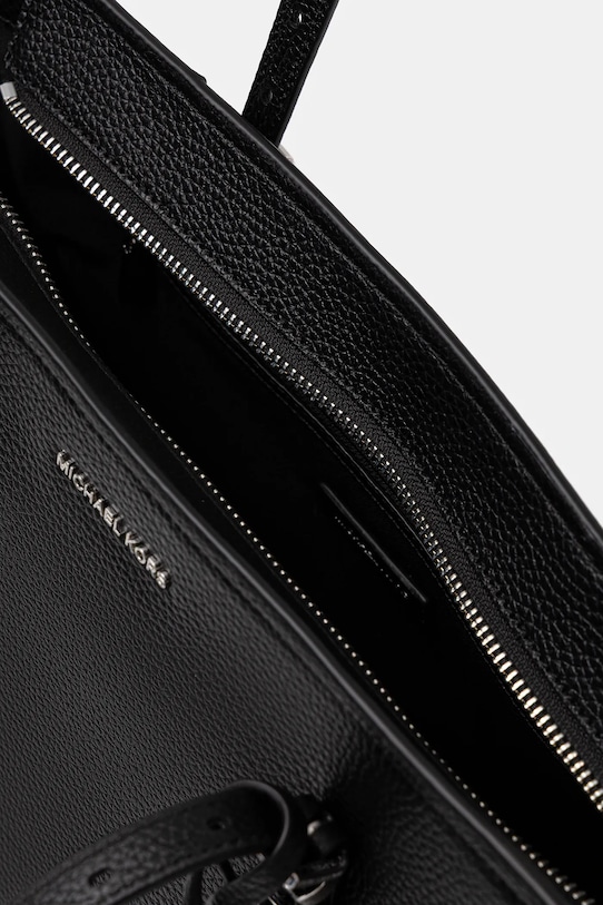MICHAEL Michael Kors bőr táska QUINN 30T5SQNT2L fekete