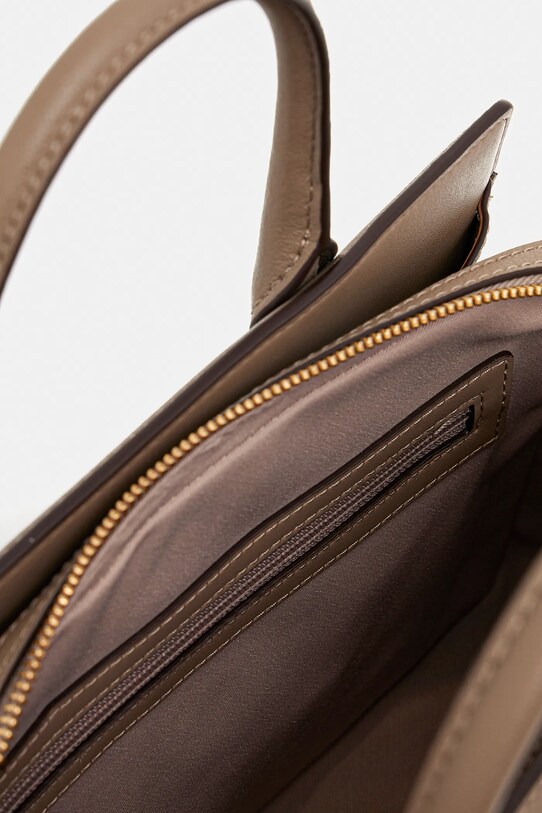 Kožená kabelka MICHAEL Michael Kors LAILA 30R5G9IS6L béžová