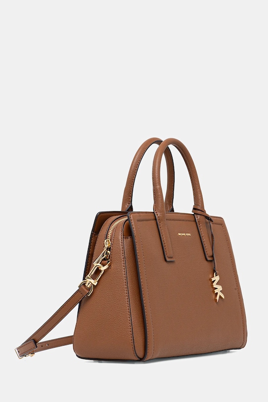 Δερμάτινη τσάντα MICHAEL Michael Kors LAILA 30R5G9IS6L καφέ AW25