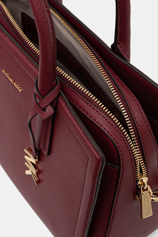 MICHAEL Michael Kors torebka skórzana LAILA 30R5G9IS6L bordowy