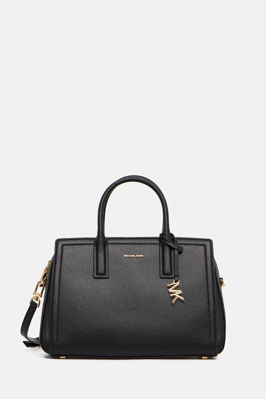 Kožená kabelka MICHAEL Michael Kors LAILA přírodní kůže černá 30R5G9IS6L