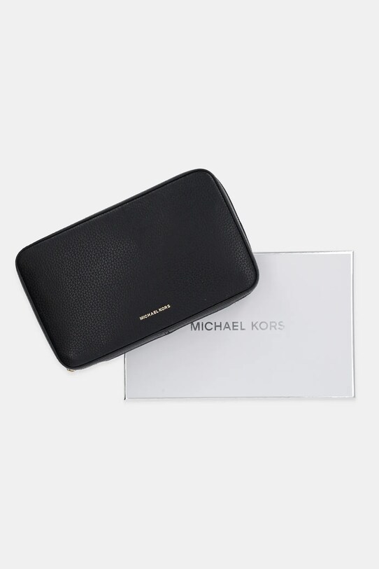 MICHAEL Michael Kors bőr kozmetikai táska 32T5GTMV3L fekete
