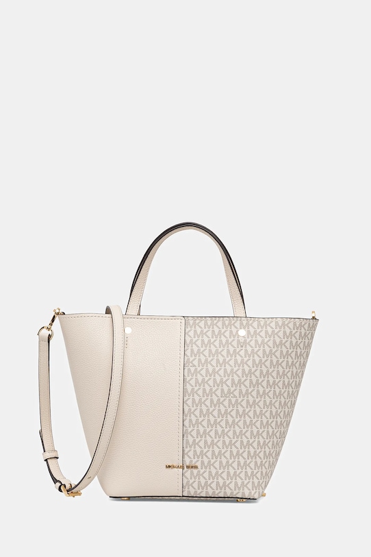 MICHAEL Michael Kors torebka FLORA nie mieści A4 beżowy 30T5GFFT2B