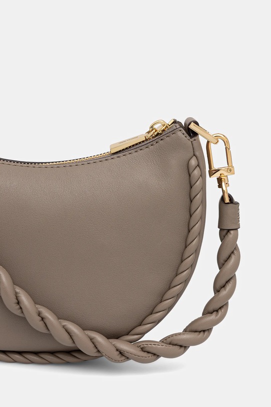 Akcesoria MICHAEL Michael Kors torebka skórzana KYLA 32T5G8QU1L beżowy