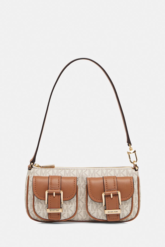 MICHAEL Michael Kors torebka ZOEY nie mieści A4 beżowy 32S5GZCU1B