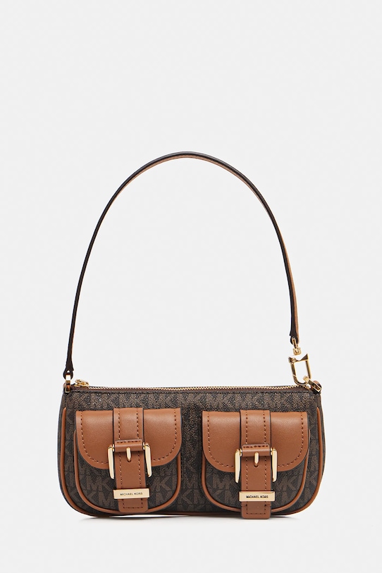 MICHAEL Michael Kors poșetă ZOEY nu incape in A4 maro 32S5GZCU1B