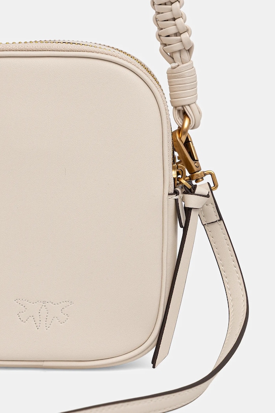 Accesorii Pinko geantă de piele 105134.A2OB bej