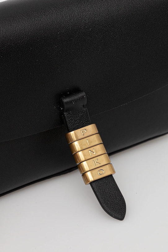 Akcesoria Pinko torebka skórzana 105349.A1ZX czarny