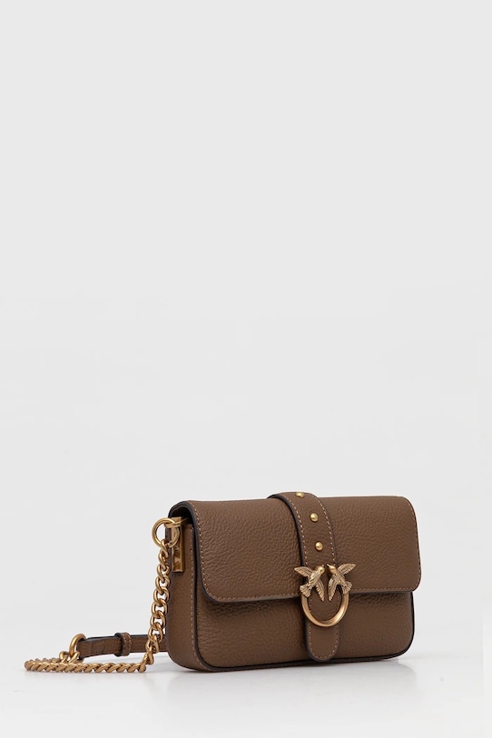 Кожаная сумочка Pinko 105353.A2OX коричневый AW25