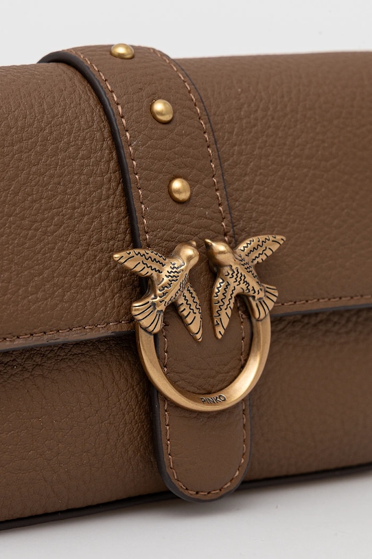 Кожаная сумочка Pinko коричневый 105353.A2OX
