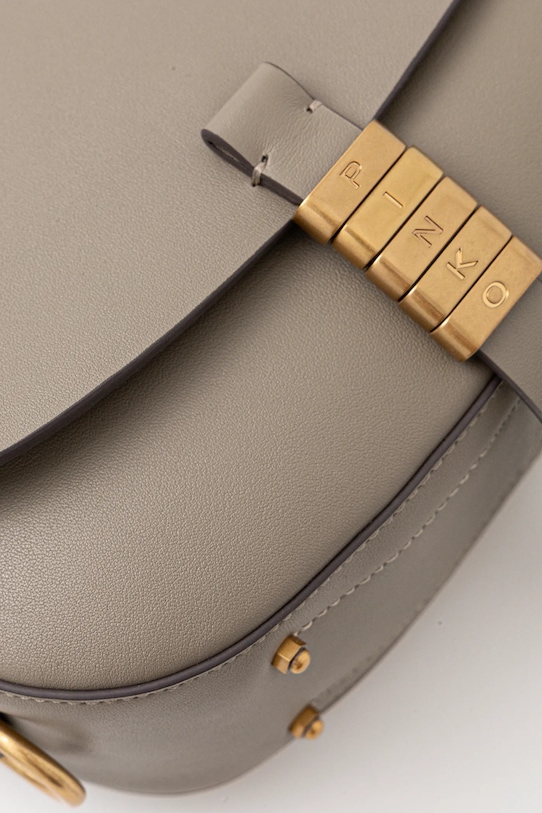 Кожаная сумочка Pinko серый 103831.A1ZX